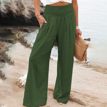 KS | Pants with wide leg and high waist