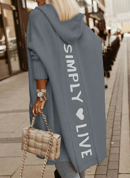 JO | Long cardigan with hood