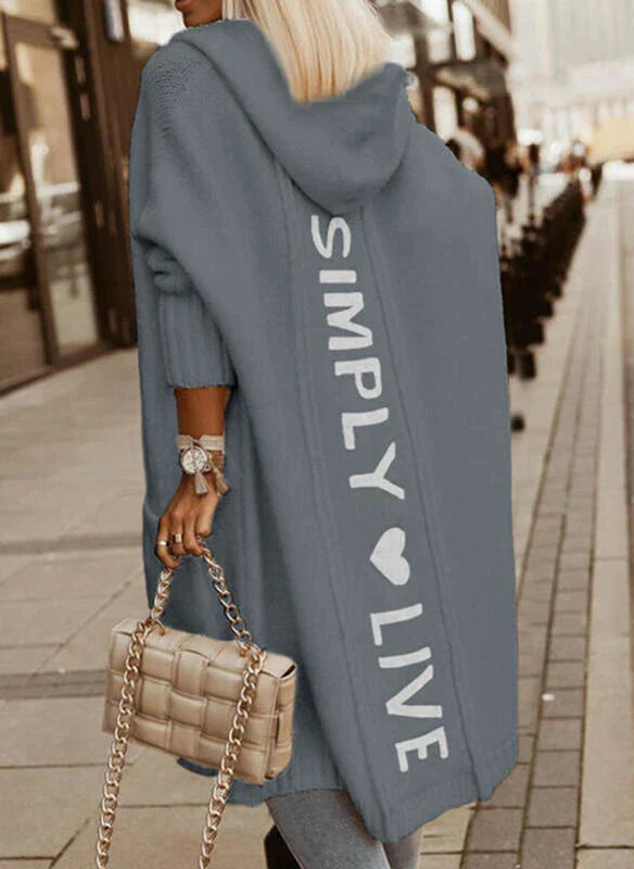 JO | Long cardigan with hood