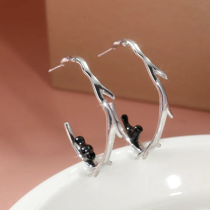 Vintage Handmade Silver Earring