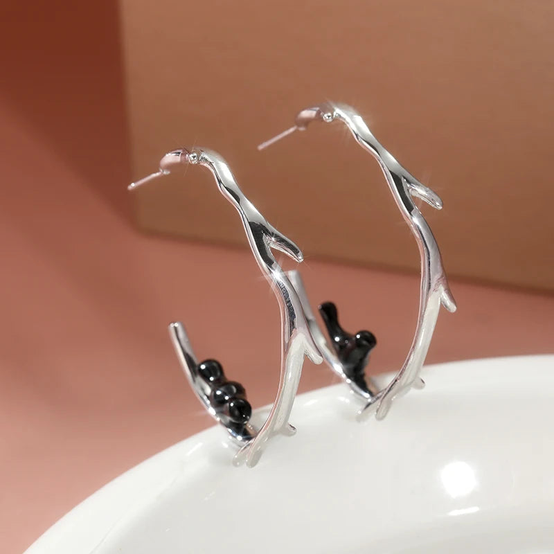 Vintage Handmade Silver Earring