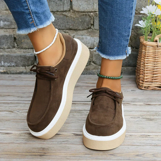 KS | Casual suede platform sneakers
