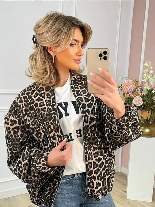 JO | Lanie jacket with leopard print