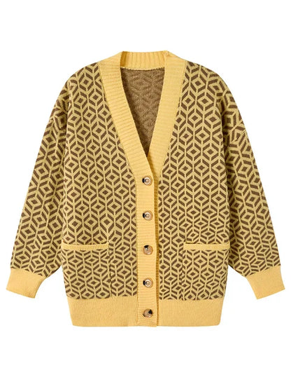 JO | Elegant knitted cardigan with button placket