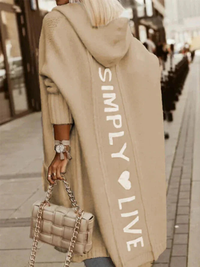 JO | Long cardigan with hood