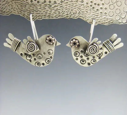Vintage Handmade Silver Earring