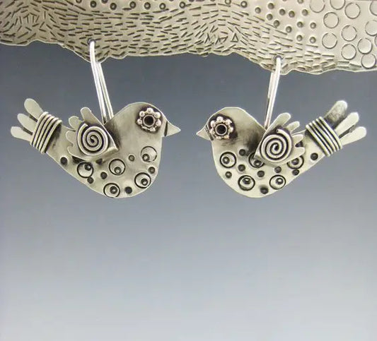 Vintage Handmade Silver Earring