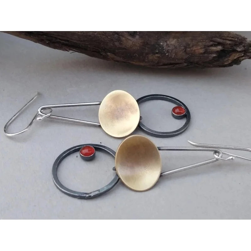 Vintage Handmade Silver Earring