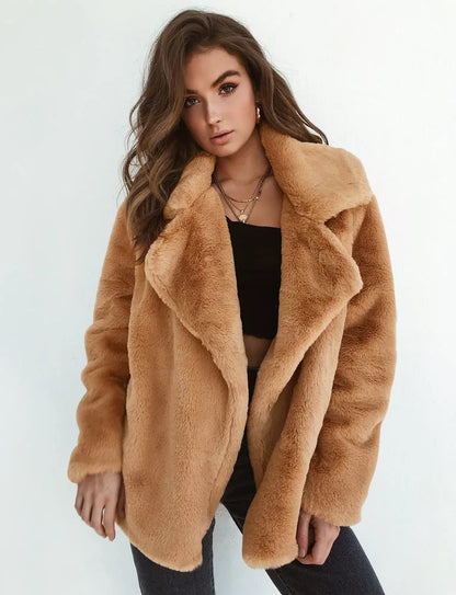 JO | warm plush teddy coat