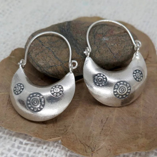 Vintage Handmade Silver Earring