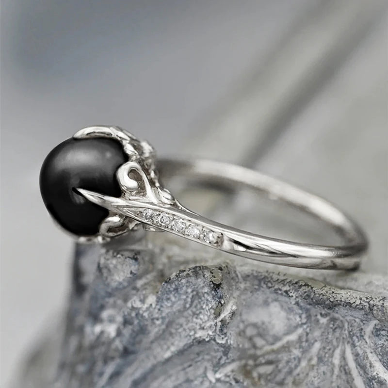 Romantic Pearl Ring for Special Moments