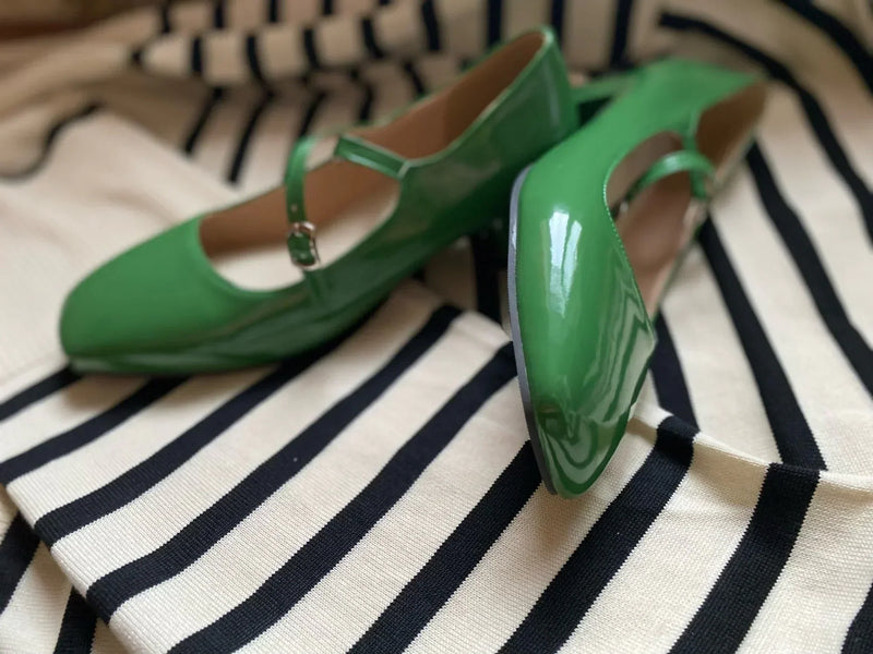 KS | Shoes with shiny block heel