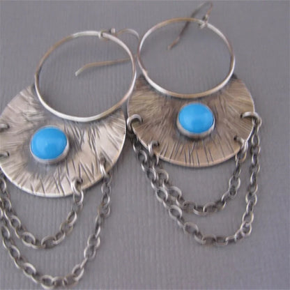Vintage Handmade Silver Earring