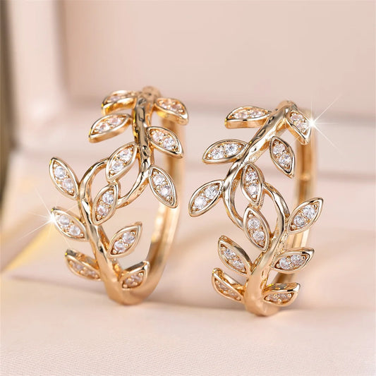 Vintage Handmade Gold Earring