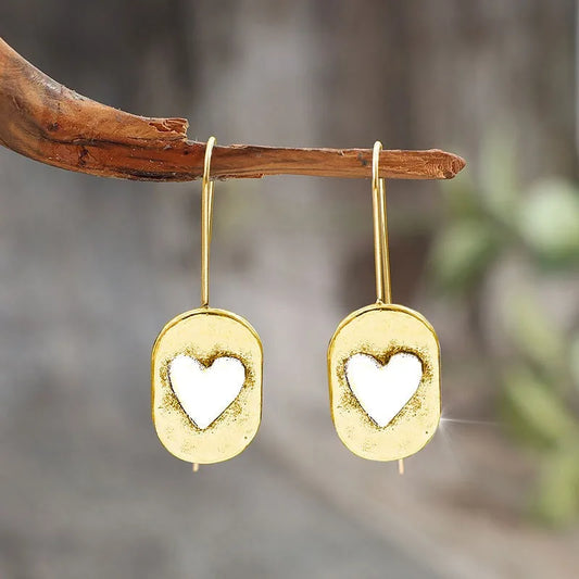 Vintage Handmade Gold Earring