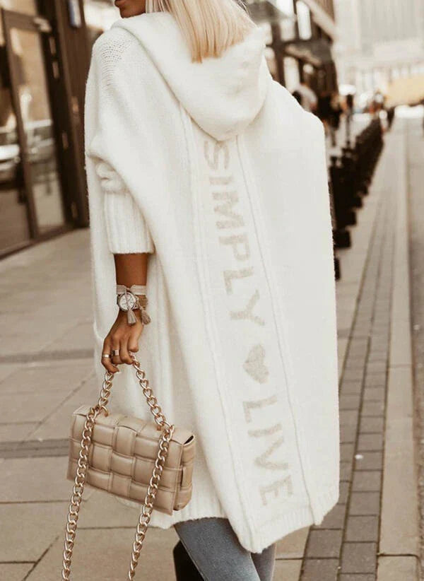 JO | Long cardigan with hood