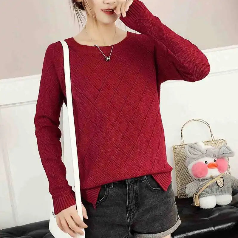 JO | Round neck knitted sweater