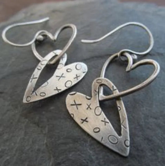 Vintage Handmade Silver Earring