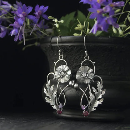 Romantic Silver Earring for Special Moments