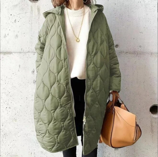 JO | New Casual Parka jacket with hood in Argyle