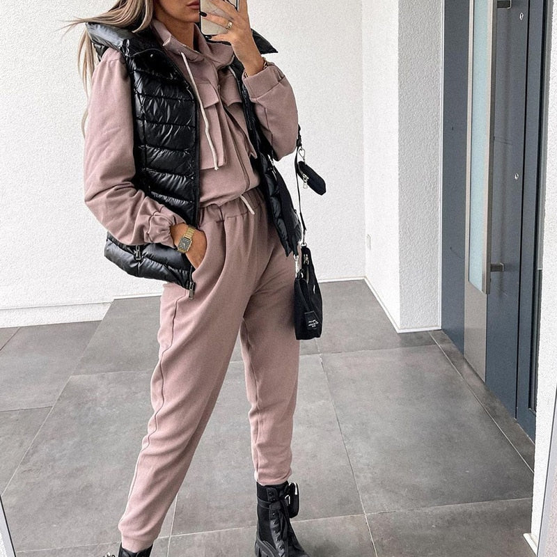 JO | women's fashion tracksuit | long sleeve zip jacket & trousers