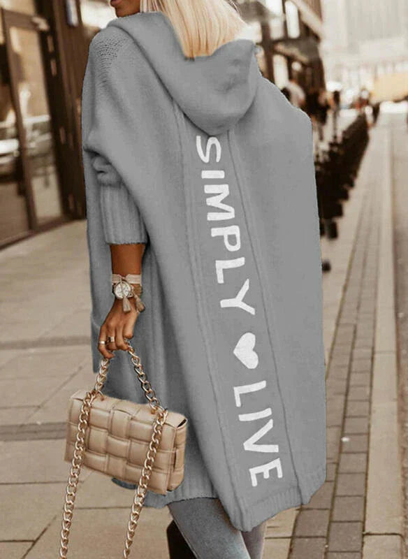 JO | Long cardigan with hood