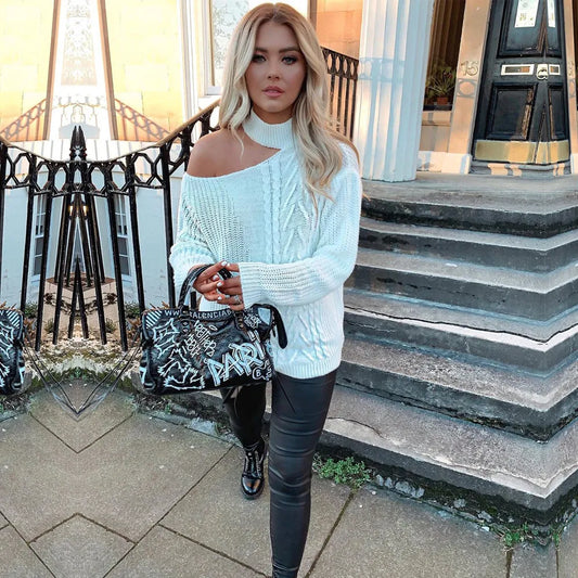 JO | Bare Shoulders knitted sweater