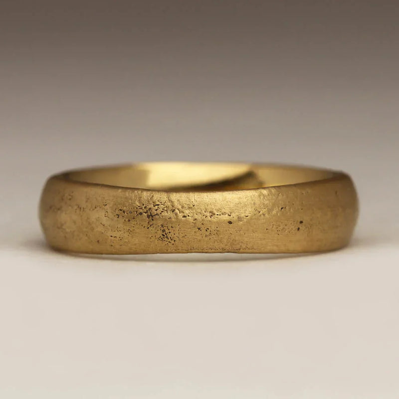 Delicate Artisan Gold Ring