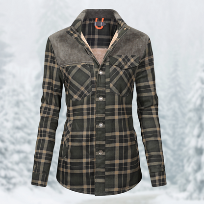 JO | Flannel hiking jacket for women