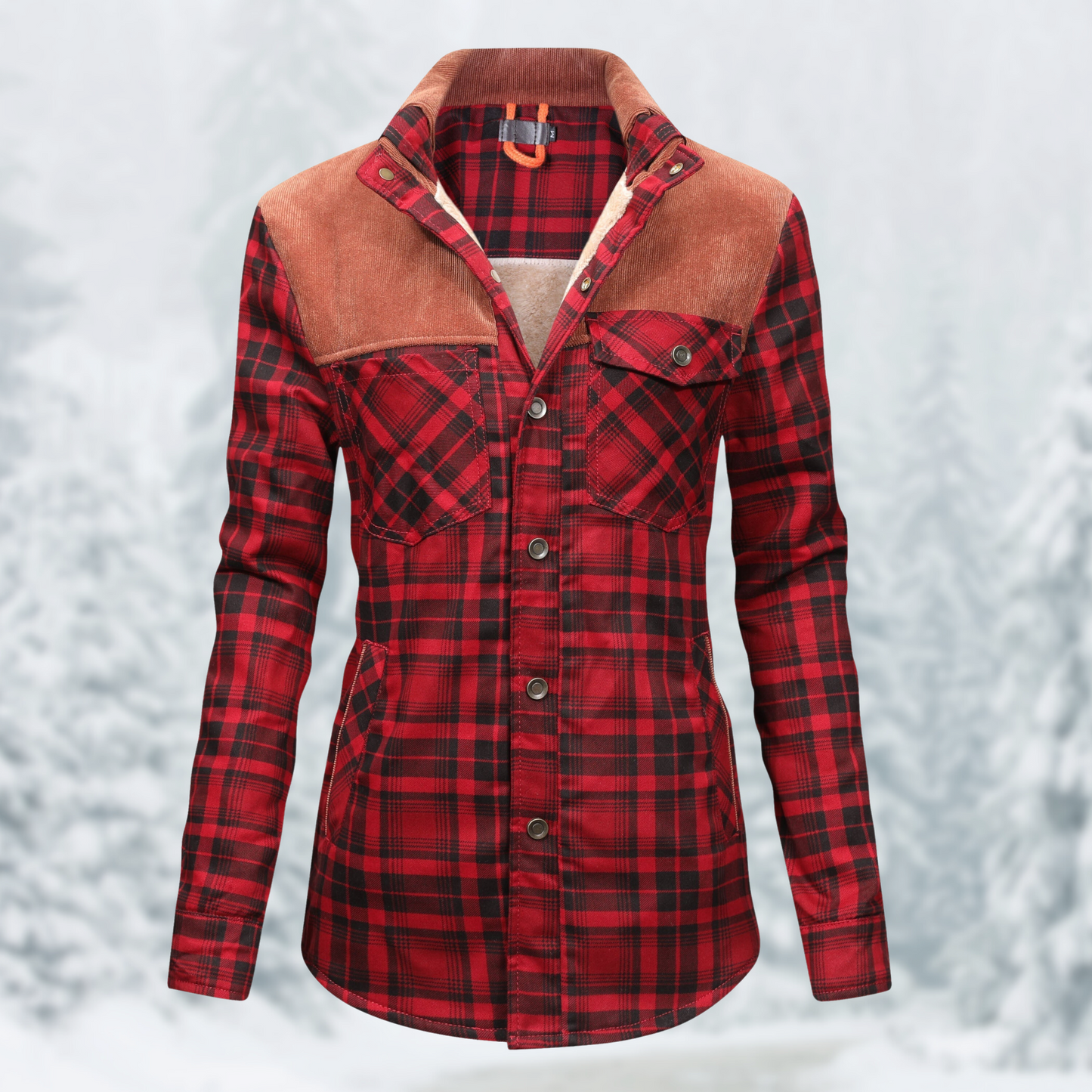 JO | Flannel hiking jacket for women