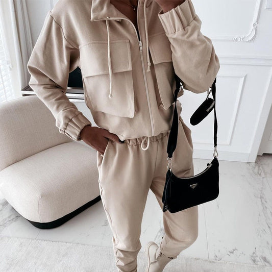 JO | women's fashion tracksuit | long sleeve zip jacket & trousers