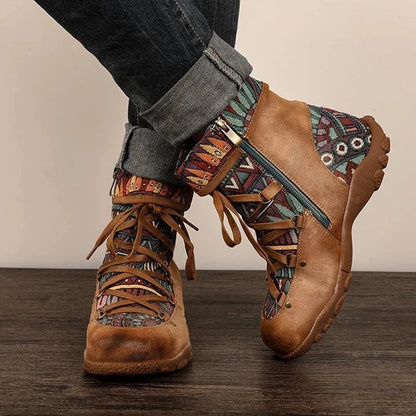KS | Boho lace-up boots