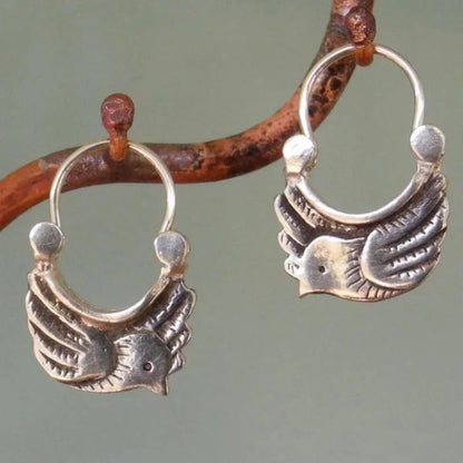 Delicate Artisan Silver Earring