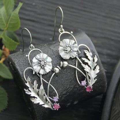 Romantic Silver Earring for Special Moments