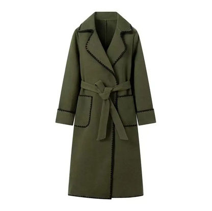 JO | light-colored, longer patchwork coat