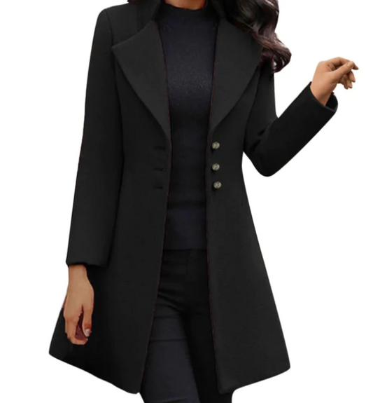 JO | Italian wool coat with long sleeves