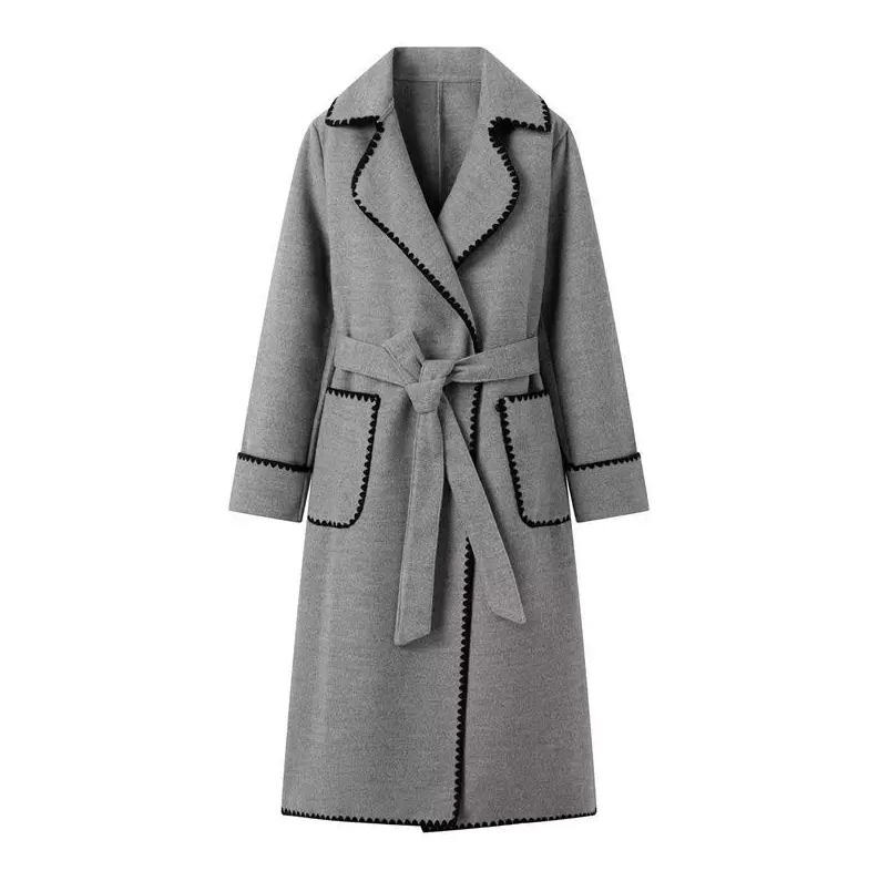 JO | light-colored, longer patchwork coat
