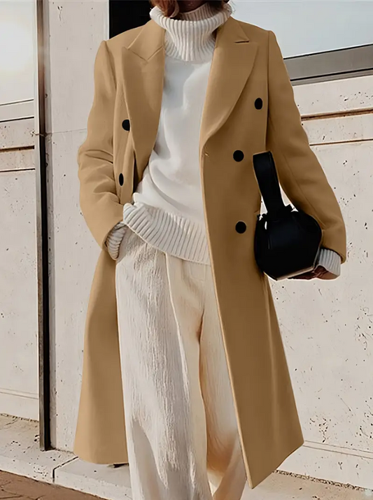 JO | double-breasted hooded jacket