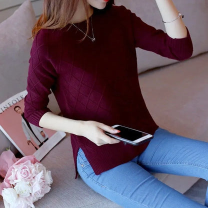 JO | Round neck knitted sweater