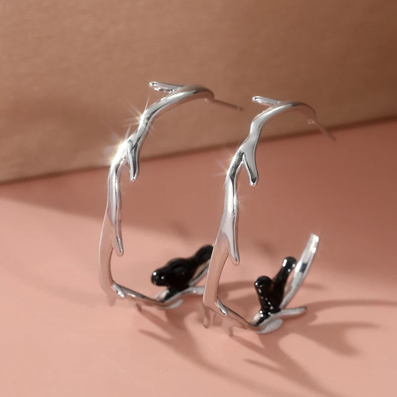 Vintage Handmade Silver Earring