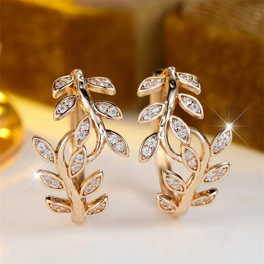 Vintage Handmade Gold Earring