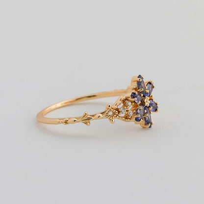 Delicate Artisan Gold Ring