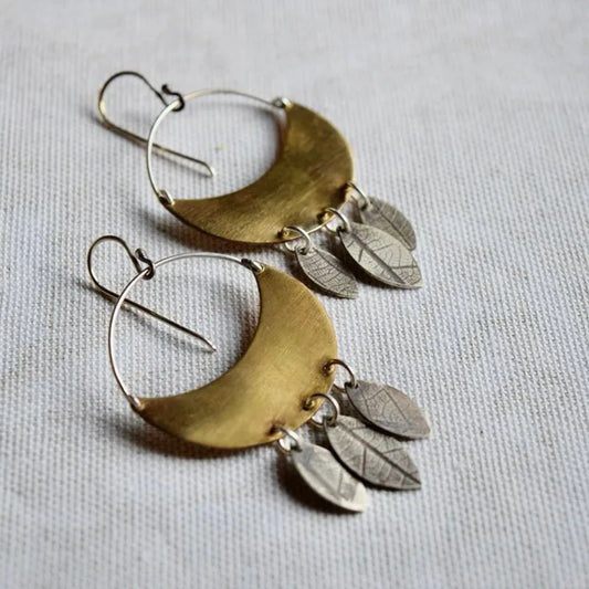 Delicate Artisan Gold Earring