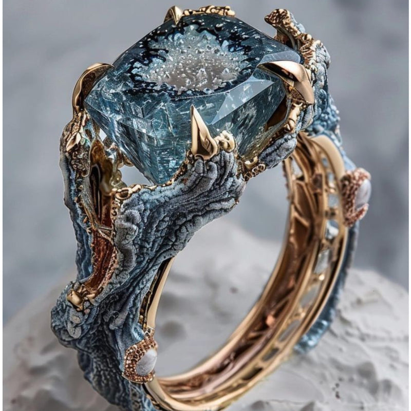 Delicate Artisan Gold Ring