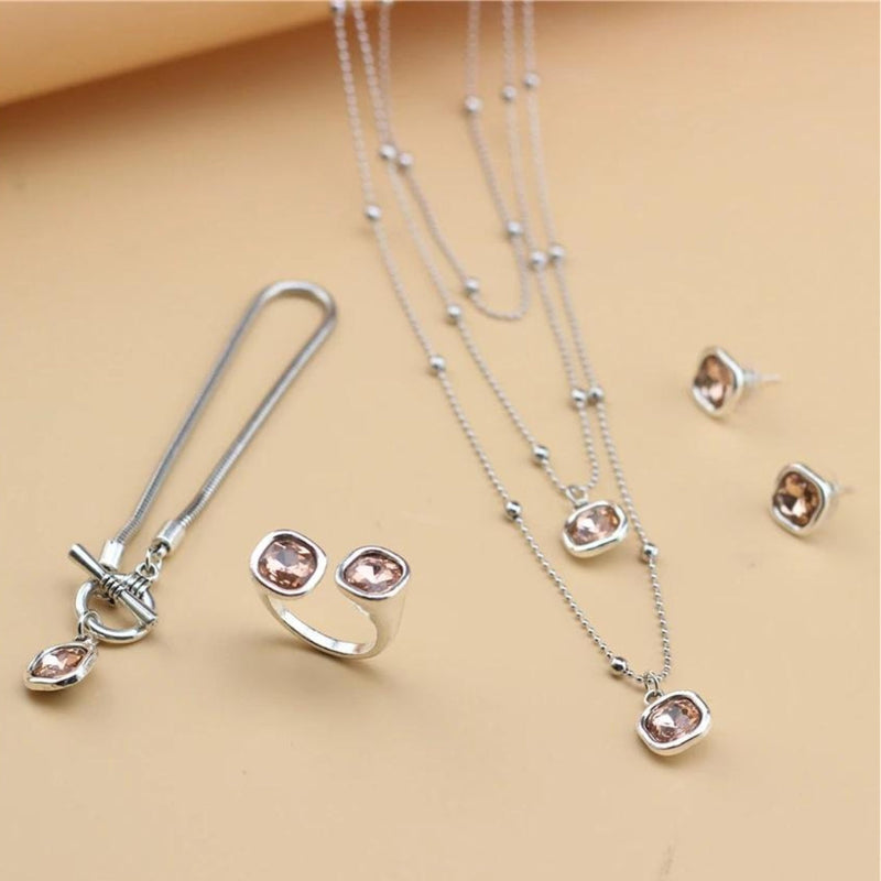 Beautiful Silver Set with Unique Style