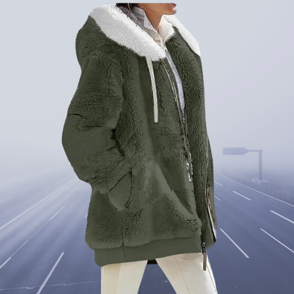 JO | stylish fleece jacket with hood