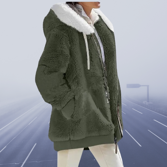 JO | stylish fleece jacket with hood