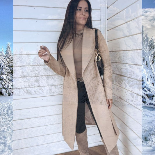 JO | Long cotton jacket without buttons