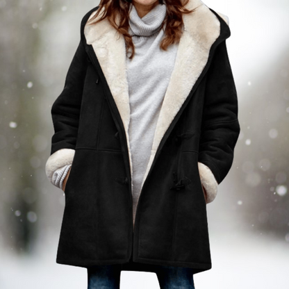 JO | soft, fluffy hooded jacket
