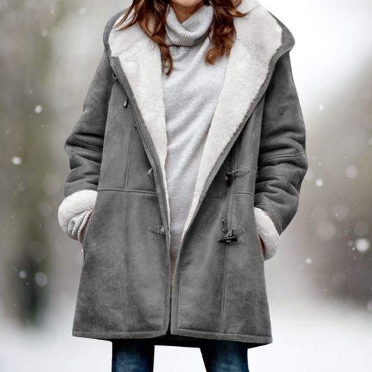 JO | soft, fluffy hooded jacket